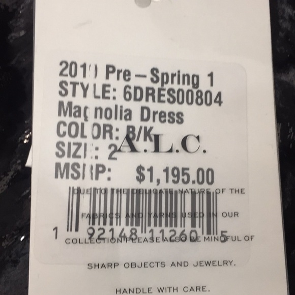 NWT ALC Gathered Metallic velvet Maxi Dress - Picture 10 of 13